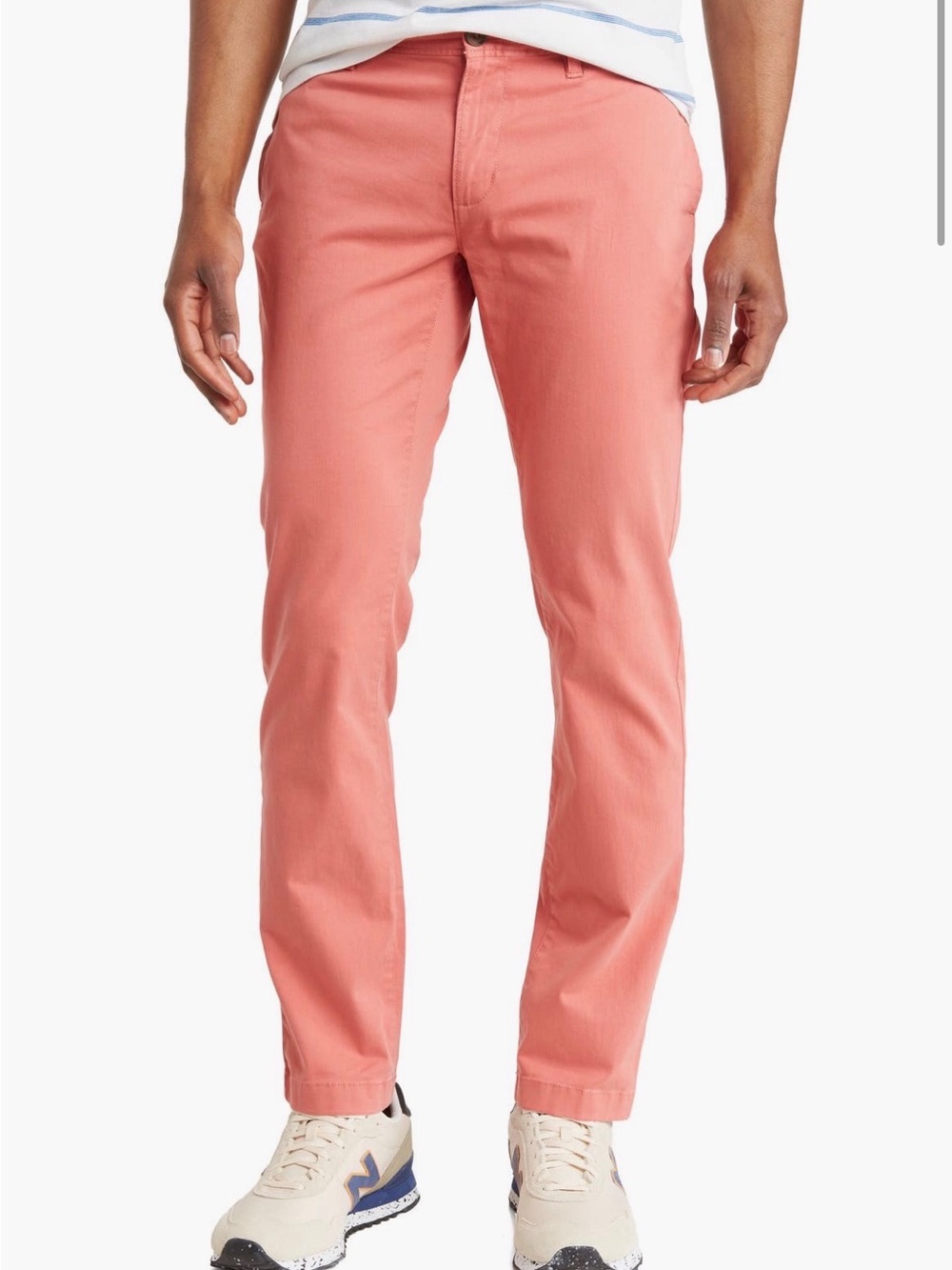 14th & Union Men's Coral Pink Chinos 34W